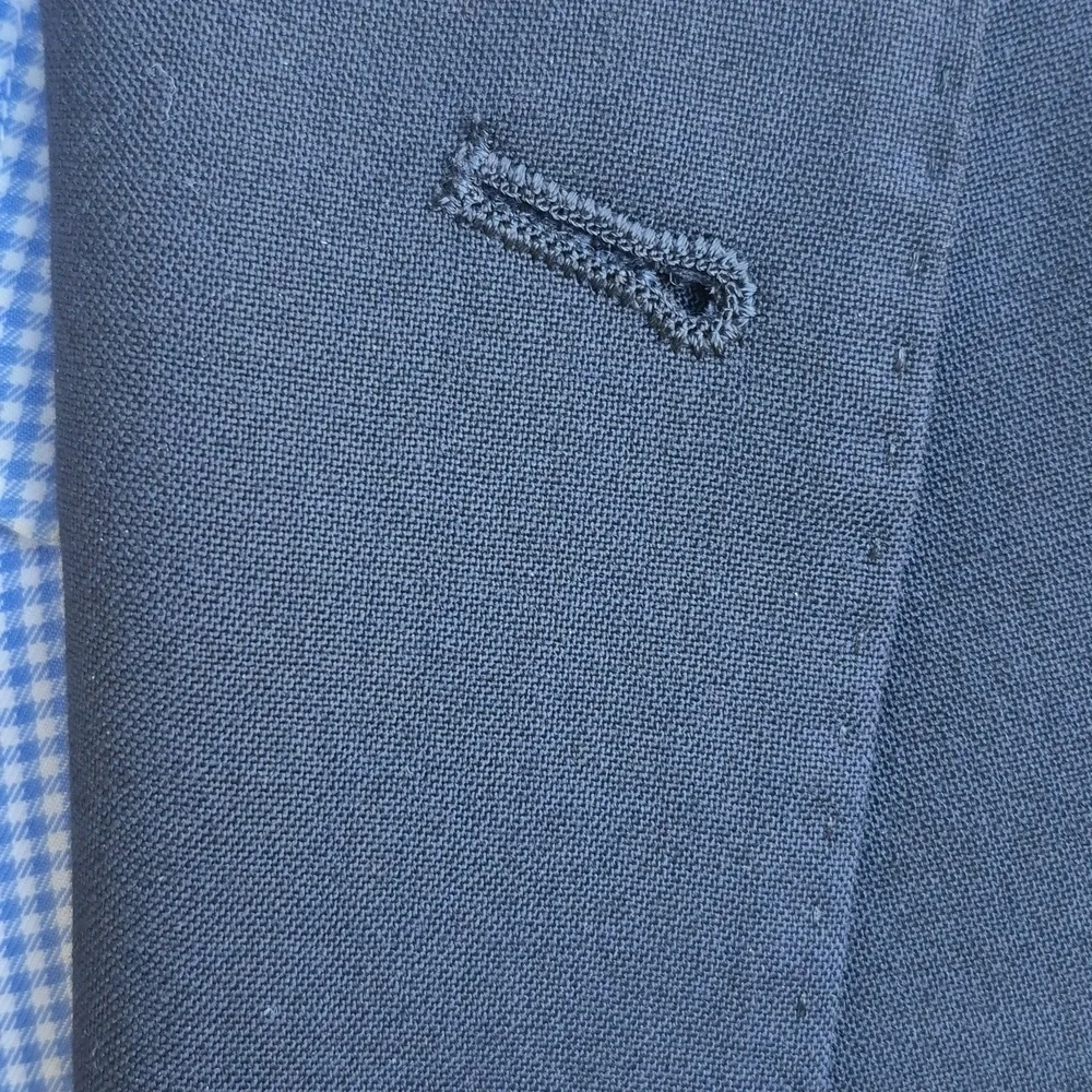 J CREW Ludlow‎ Black Weave Loro Piana Cloth S120s Wool Sz 38 R Mens Sport Coat